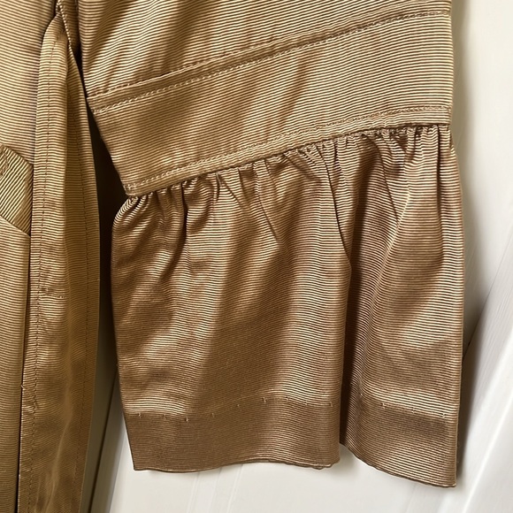 Gold Trench Coat Vintage Willi Smith Evening Prom Size M - Picture 4 of 9